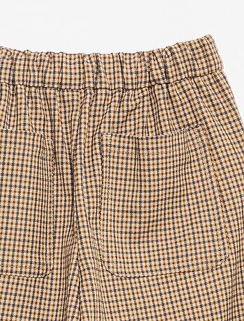Pantaloni a quadri a gamba larga