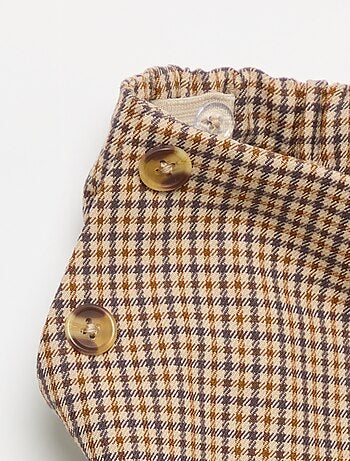 Pantaloni a quadri a gamba larga