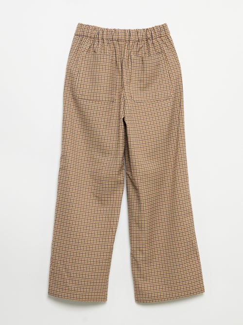 Pantaloni a quadri a gamba larga - Kiabi Pantaloni a quadri a gamba larga - Kiabi