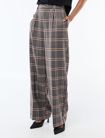 Pantaloni a quadri ampi