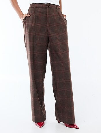 Pantaloni a quadri ampi