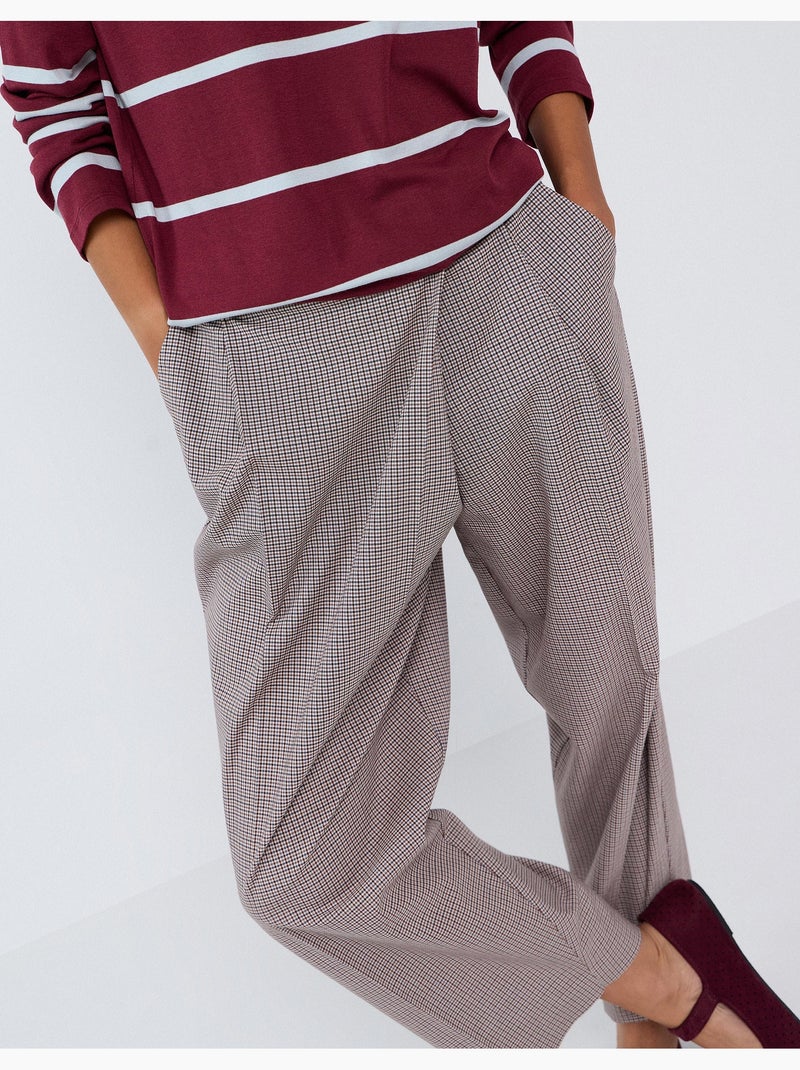 Pantaloni a quadri, mo fashion Beige - Kiabi