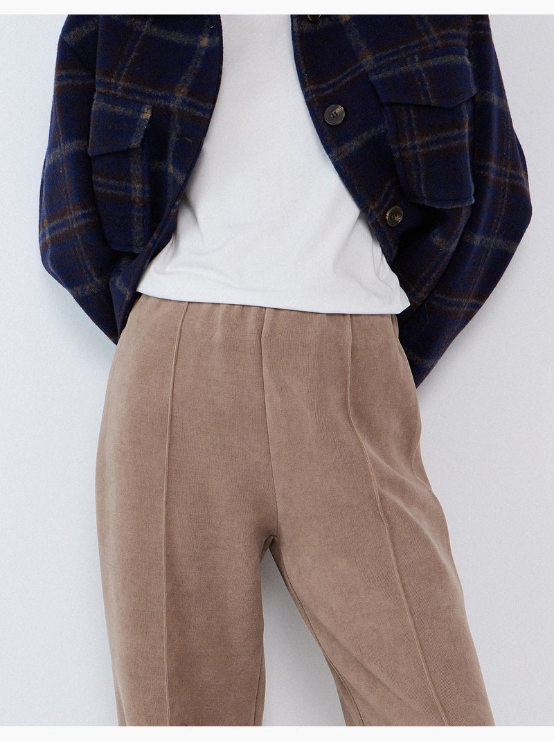 Pantaloni a rete ampi intrecciati, mo fashion Beige - Kiabi