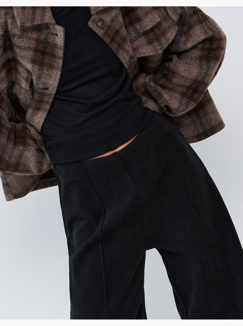 Pantaloni a rete ampi intrecciati, mo fashion Nero - Kiabi