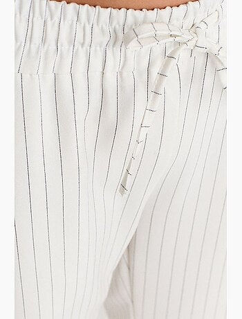 Pantaloni a righe a gamba ampia da donna dilvin