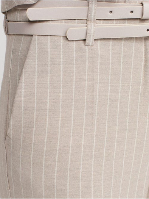Pantaloni a righe a gamba dritta con cintura dilvin - Kiabi