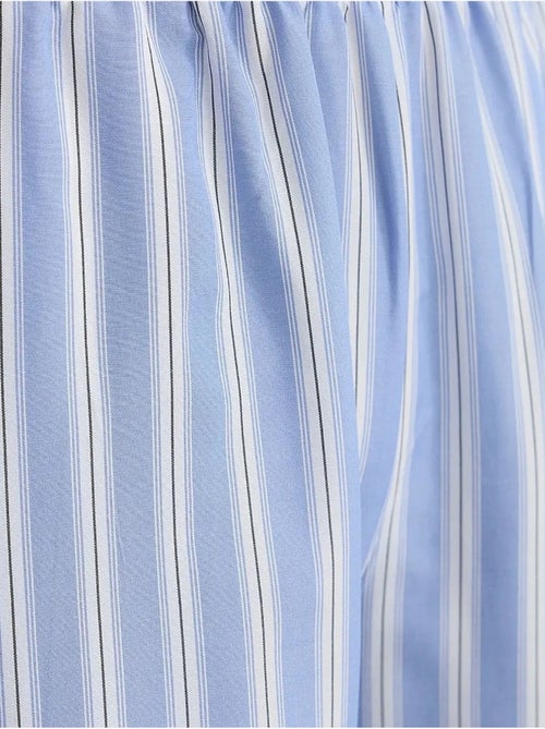 Pantaloni a righe a gamba larga con elastico in vita hiccup - Kiabi Pantaloni a righe a gamba larga con elastico in vita hiccup - Kiabi