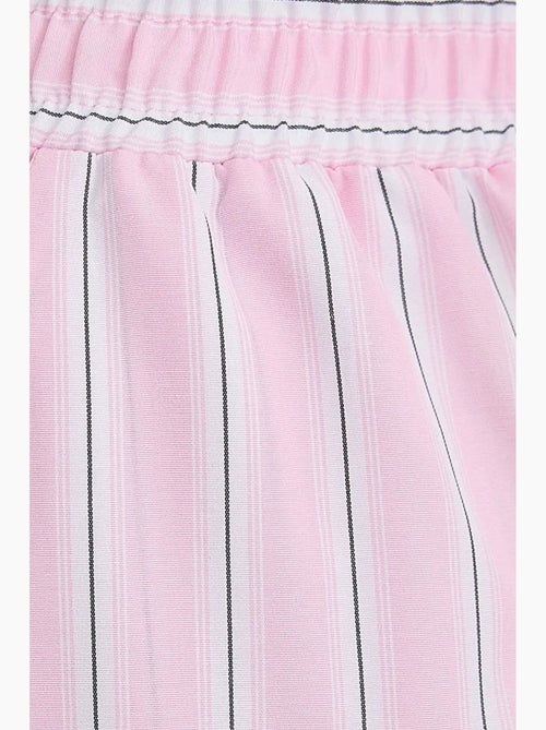 Pantaloni a righe a gamba larga con elastico in vita hiccup - Kiabi
