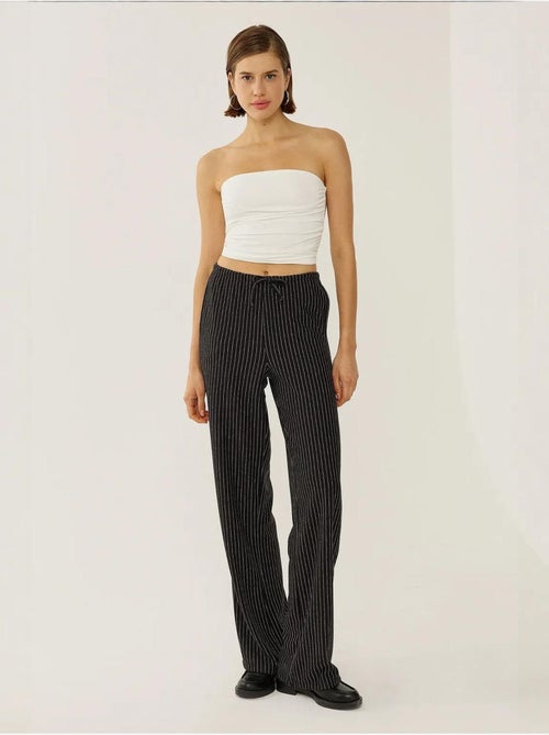 Pantaloni a righe con elastico in vita - Kiabi Pantaloni a righe con elastico in vita - Kiabi