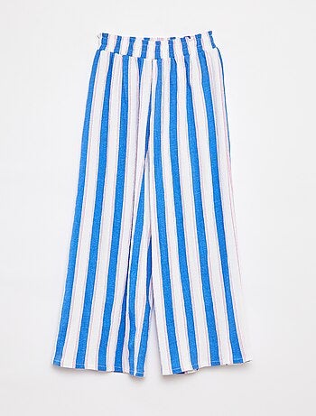Pantaloni a righe con motivo modello ampio