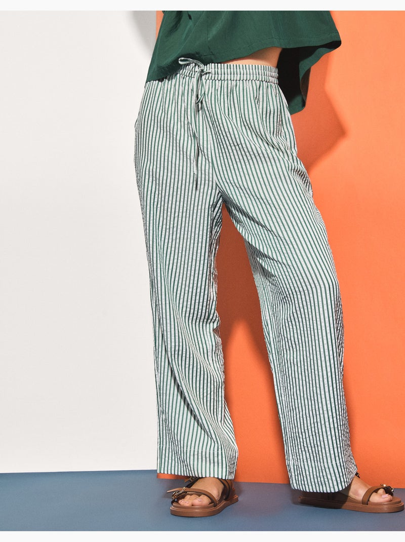 Pantaloni a righe, MO Fashion Verde - Kiabi