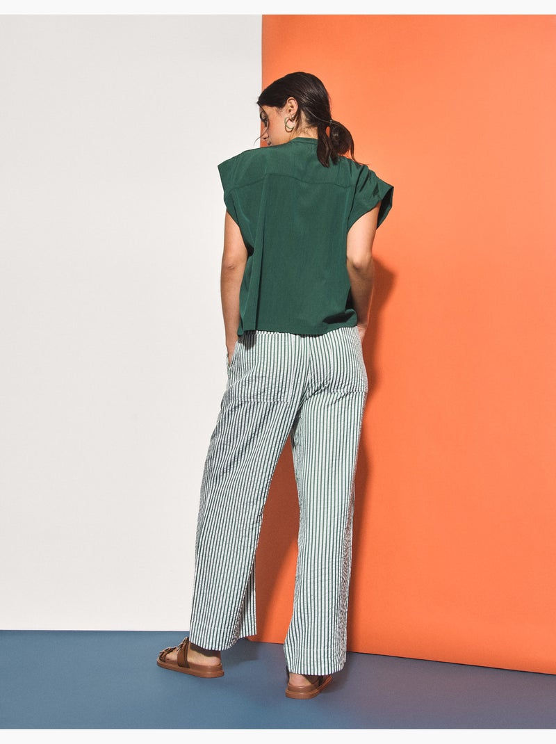 Pantaloni a righe, MO Fashion Verde - Kiabi