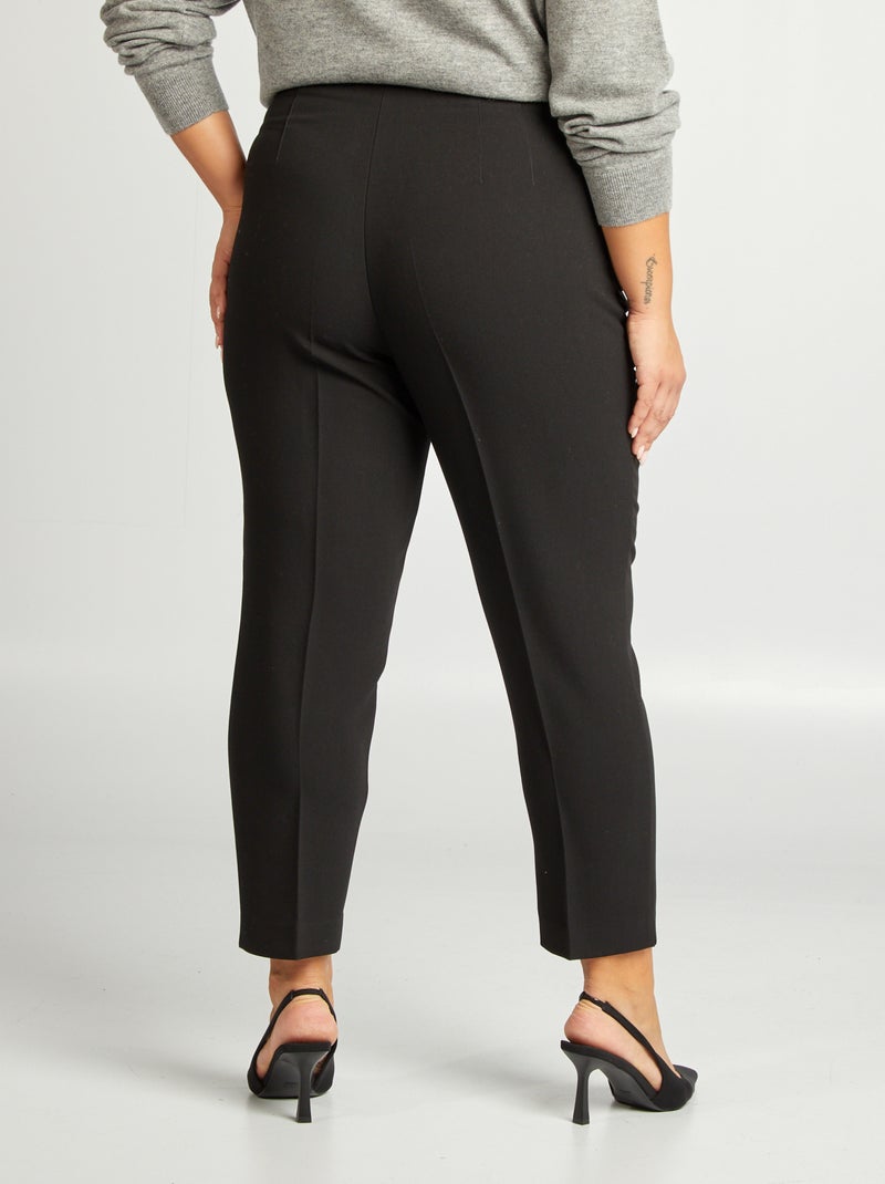 Pantaloni a sigaretta a vita alta NERO - Kiabi