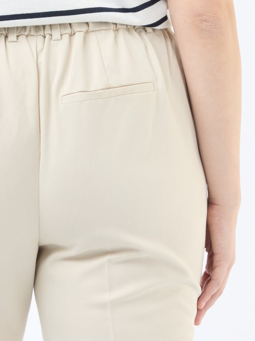 Pantaloni a sigaretta con apertura con gancetto e zip - - Kiabi