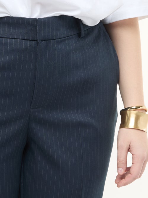 Pantaloni a sigaretta con apertura con gancetto e zip - - Kiabi