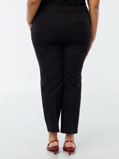 Pantaloni a sigaretta con apertura con gancetto e zip - - Kiabi