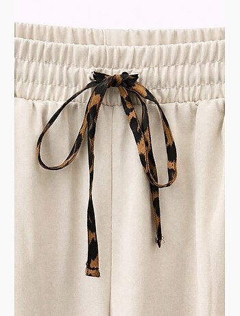 Pantaloni a sigaretta con vita elasticizzata mixray