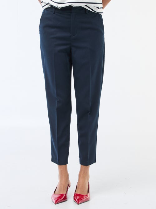Pantaloni a sigaretta tinta unita con 2 tasche - Kiabi
