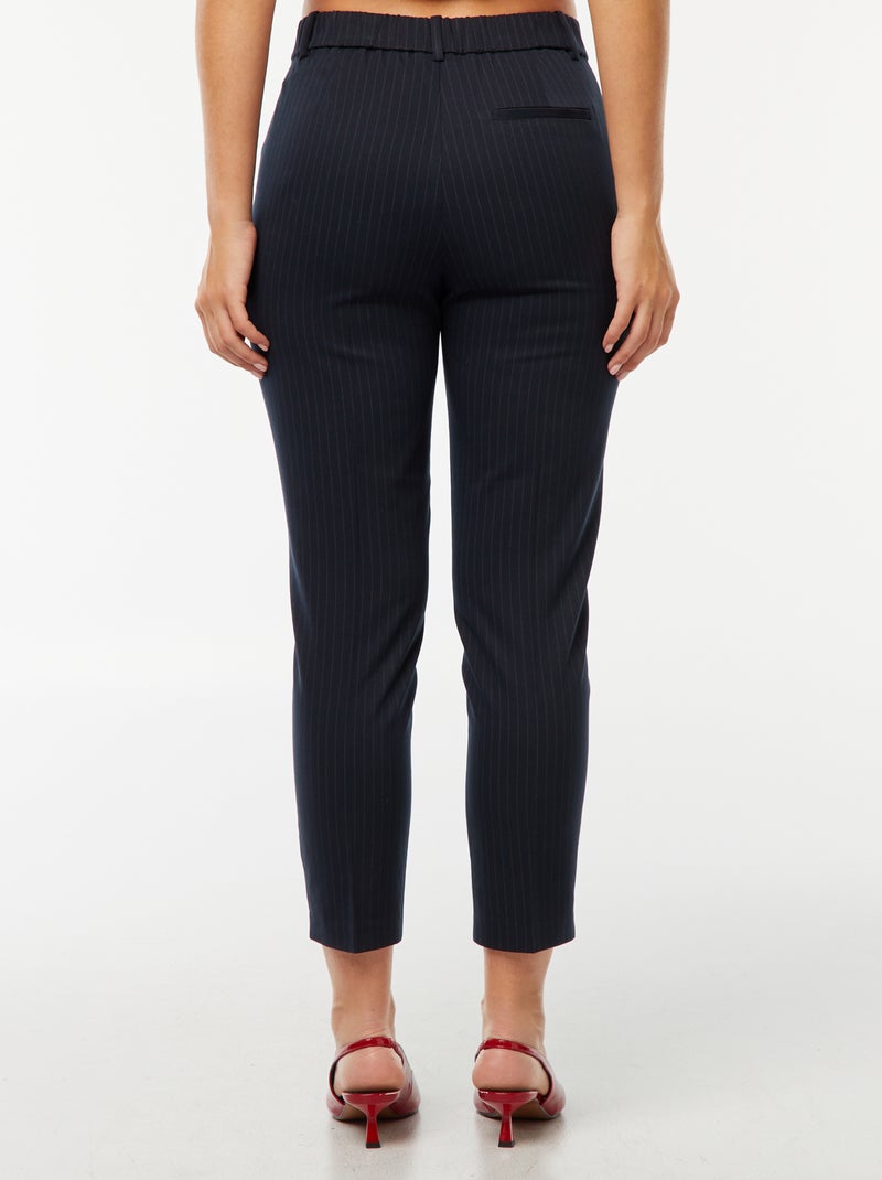 Pantaloni a sigaretta tinta unita con 2 tasche Blu - Kiabi