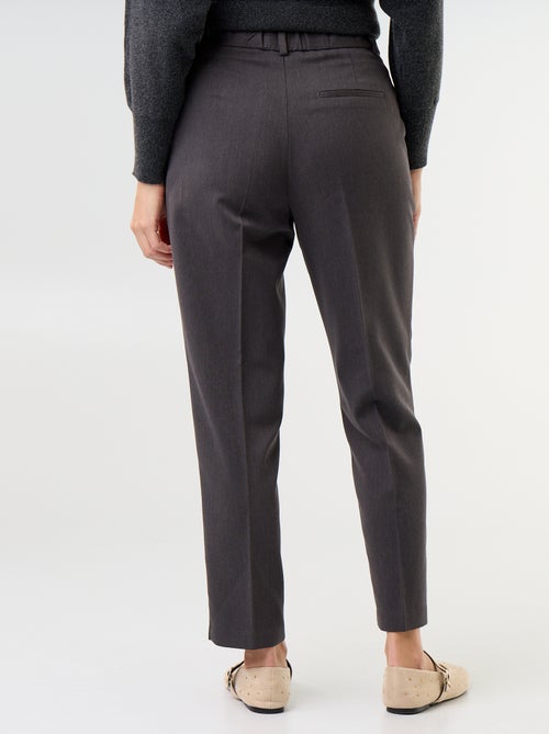 Pantaloni a sigaretta tinta unita con 2 tasche - Kiabi