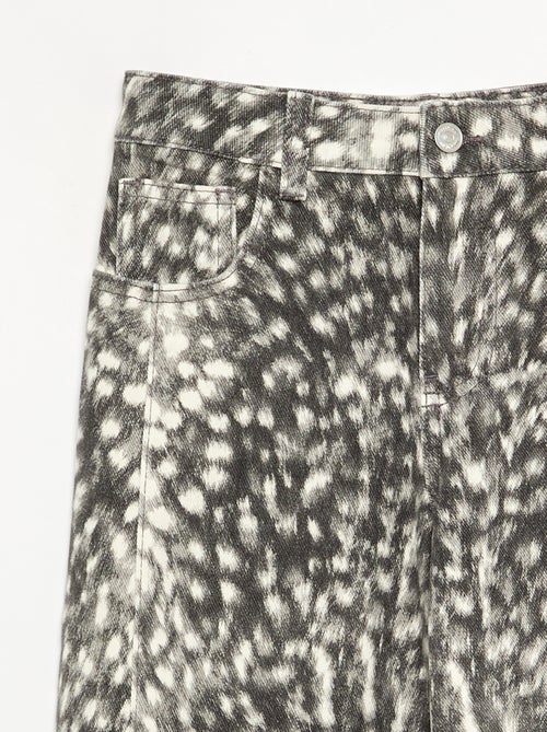 Pantaloni a taglio dritto a fantasia - Kiabi Pantaloni a taglio dritto a fantasia - Kiabi