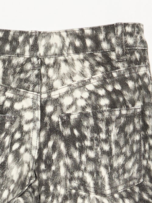 Pantaloni a taglio dritto a fantasia - Kiabi Pantaloni a taglio dritto a fantasia - Kiabi