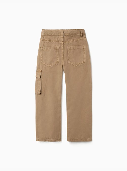 Pantaloni a taglio dritto in cotone con 5 tasche - Kiabi Pantaloni a taglio dritto in cotone con 5 tasche - Kiabi