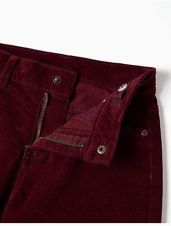 Pantaloni a taglio dritto in velluto a coste