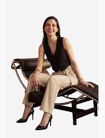 Pantaloni a vita alta a gamba ampia con cintura my fashion