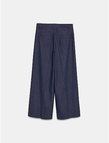 Pantaloni a vita alta a gamba ampia con pieghe dilvin