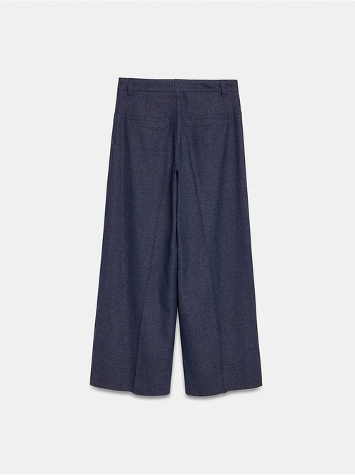 Pantaloni a vita alta a gamba ampia con pieghe dilvin - Kiabi Pantaloni a vita alta a gamba ampia con pieghe dilvin - Kiabi