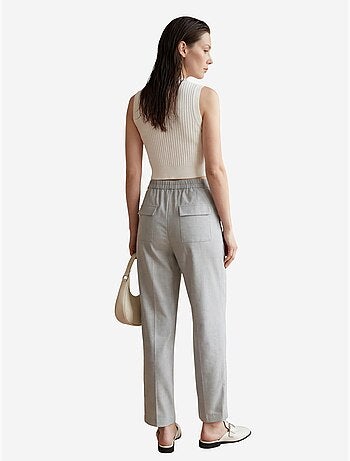 Pantaloni a vita alta a gamba dritta con tasche my fashion