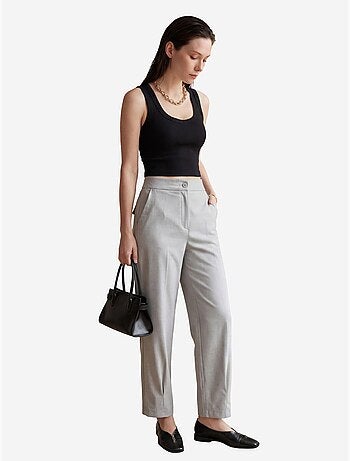 Pantaloni a vita alta a gamba dritta con tasche my fashion