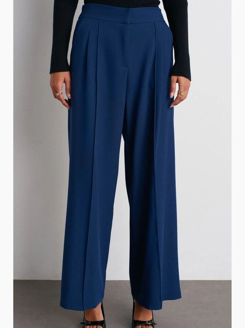 Pantaloni a vita alta a gamba larga con pieghe dilvin - Kiabi Pantaloni a vita alta a gamba larga con pieghe dilvin - Kiabi