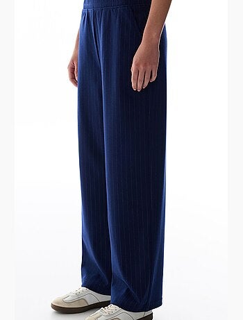 Pantaloni a vita alta a righe penti