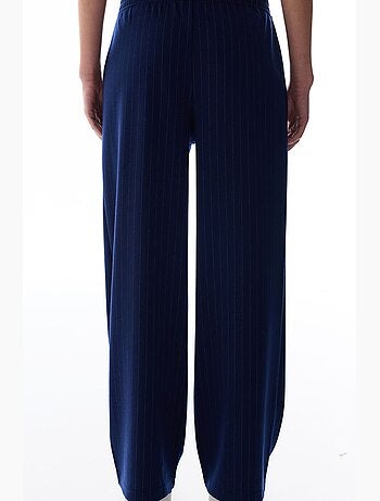 Pantaloni a vita alta a righe penti