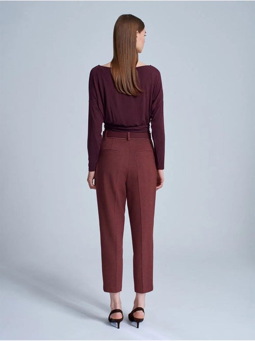 Pantaloni a vita alta con cintura e gamba dritta dilvin - Kiabi Pantaloni a vita alta con cintura e gamba dritta dilvin - Kiabi