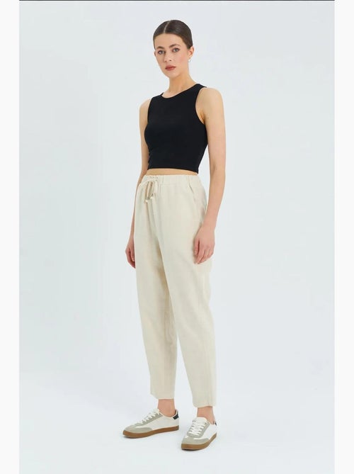 Pantaloni a vita alta con coulisse mixray - Kiabi Pantaloni a vita alta con coulisse mixray - Kiabi