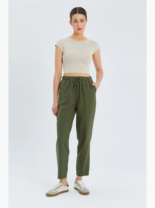 Pantaloni a vita alta con coulisse mixray - Kiabi Pantaloni a vita alta con coulisse mixray - Kiabi