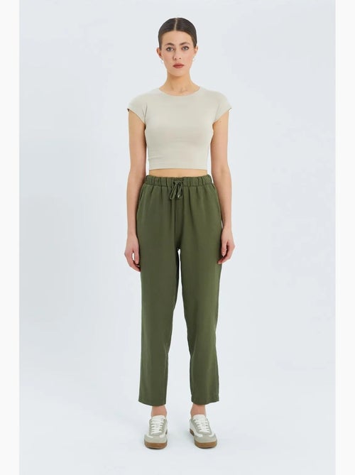 Pantaloni a vita alta con coulisse mixray - Kiabi Pantaloni a vita alta con coulisse mixray - Kiabi