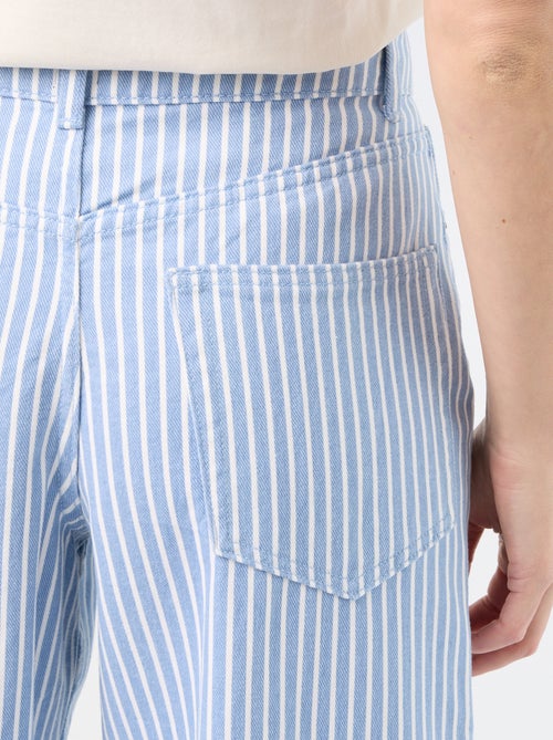 Pantaloni a vita alta con taglio a palloncino - Kiabi