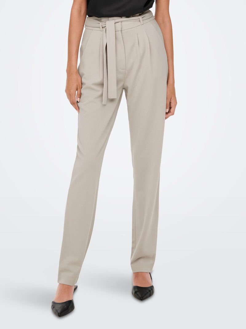 Pantaloni a vita alta 'JDY' BEIGE - Kiabi