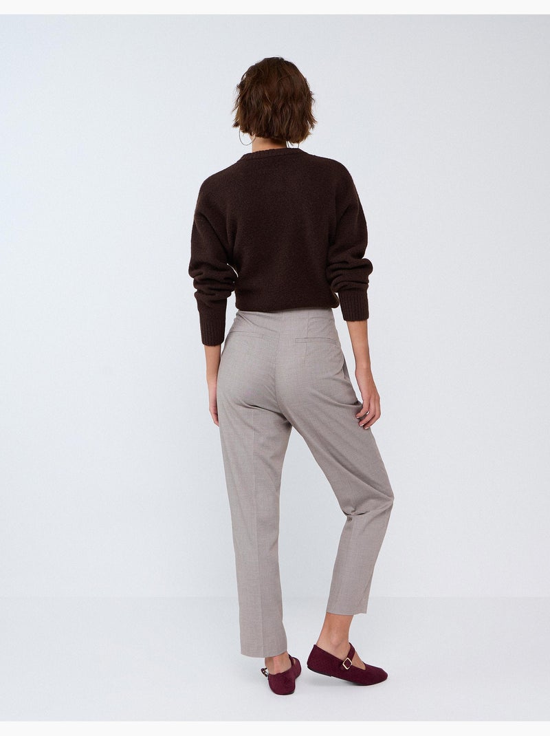 Pantaloni a vita alta, mo fashion Beige - Kiabi