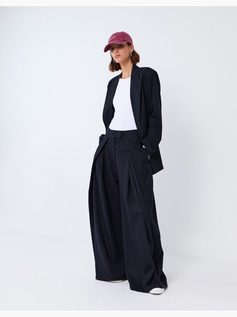 Pantaloni a vita alta, mo fashion Blu - Kiabi