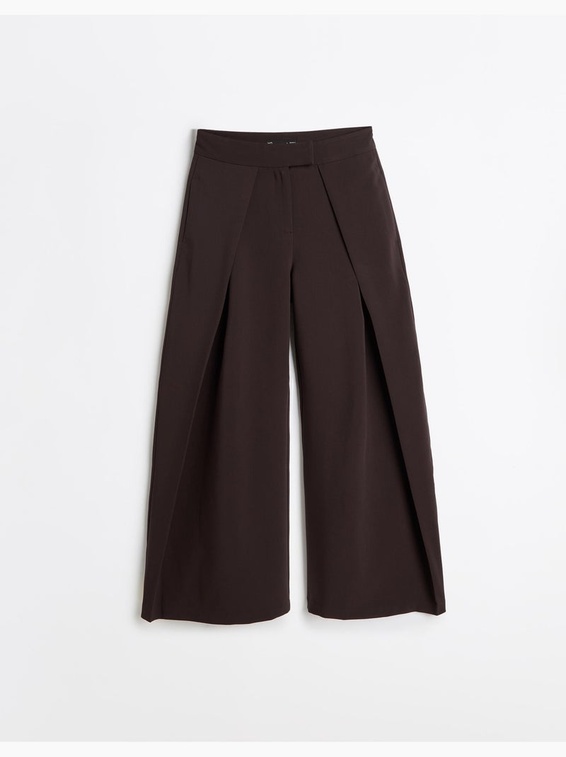 Pantaloni a vita alta, mo fashion Marrone - Kiabi
