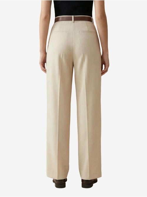 Pantaloni a vita alta plissettati a gamba ampia my fashion - Kiabi Pantaloni a vita alta plissettati a gamba ampia my fashion - Kiabi