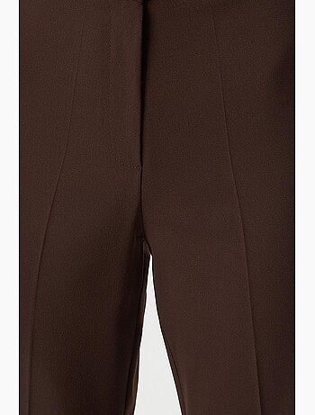 Pantaloni a zampa a vita alta con zip istanbul