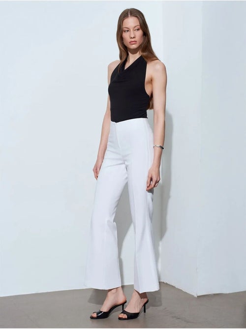 Pantaloni a zampa a vita alta da donna - Kiabi Pantaloni a zampa a vita alta da donna - Kiabi