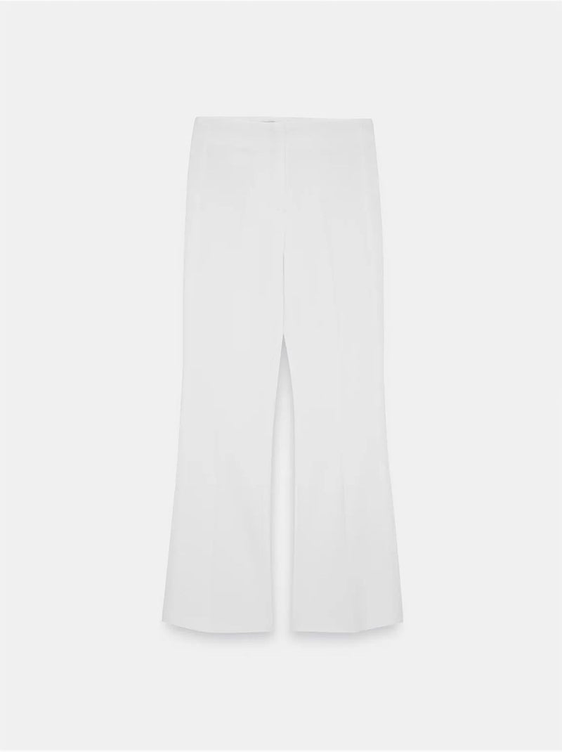 Pantaloni a zampa a vita alta da donna Bianco - Kiabi