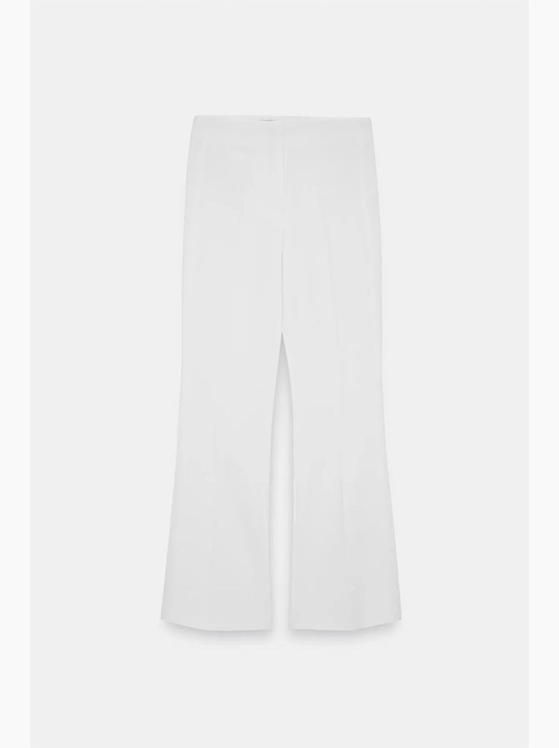 Pantaloni a zampa a vita alta da donna dilvin Bianco - Kiabi